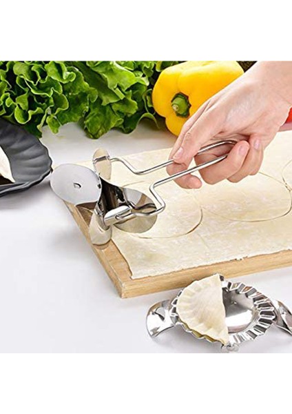 3 Adet Hamur Yapma Makinesi ve Kesici, Basın/pasta Kalıbı Hamur Damga Kesici Kalıp Pasta Yapma Araçları Mutfak Aksesuarları (Yurt Dışından) modelleri