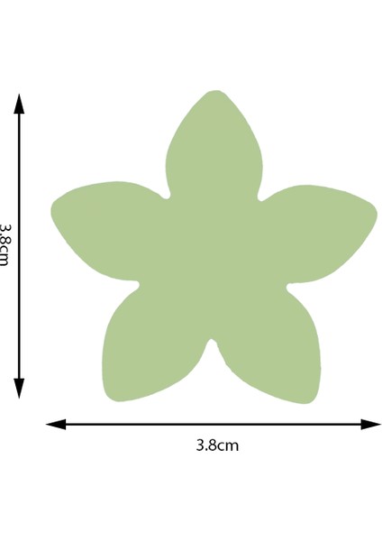 Şekilli Delgeç Çiçek Dar 3.8 cm KM8815