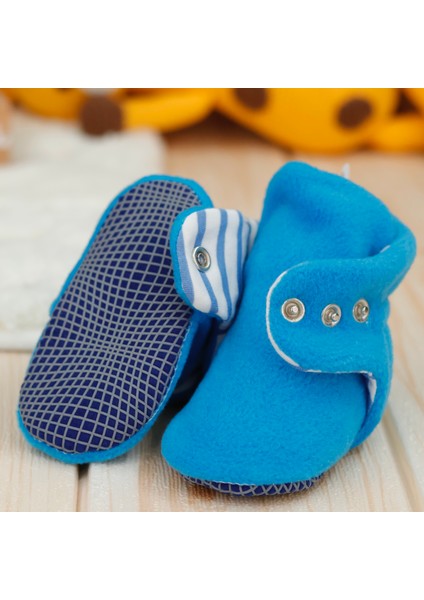 Polar Bebek Pandufu, Kaydırmaz Taban, Organik Pamuk Astarlı, İlk Adım Ev Patiği, Açık Mavi fiyatları