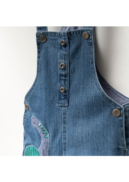 Nakışlı Unisex Çocuk Salopet