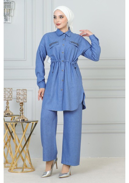 Beli Bağcıklı Takım Mavi 19220 modelleri