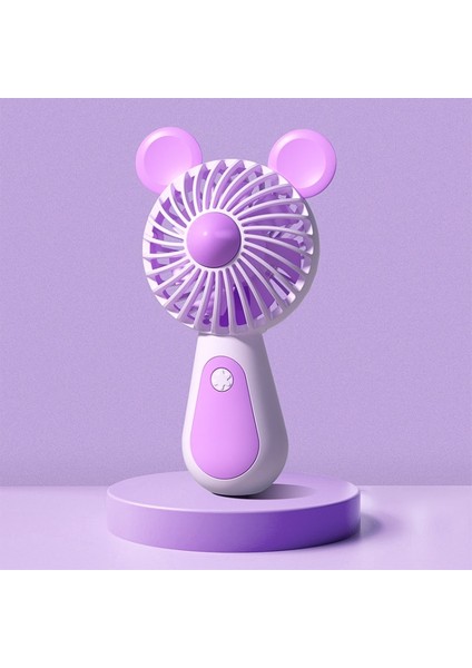 Sevimli Karikatür Mini Taşınabilir USB Şarj Fan Ayı (Yurt Dışından)