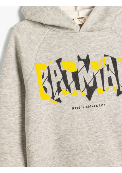 Batman Kapşonlu Sweatshirt Lisanslı Uzun Kollu Şardonlu modelleri