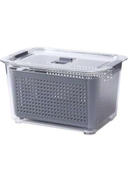 20X13.5X11.5 cm Mutfak Saklama Kutusu-Tutma Kutusu Buzdolabı Meyve Sebze Drenaj Sebzelik Mutfak Gıda Kabı-1 (Yurt Dışından)
