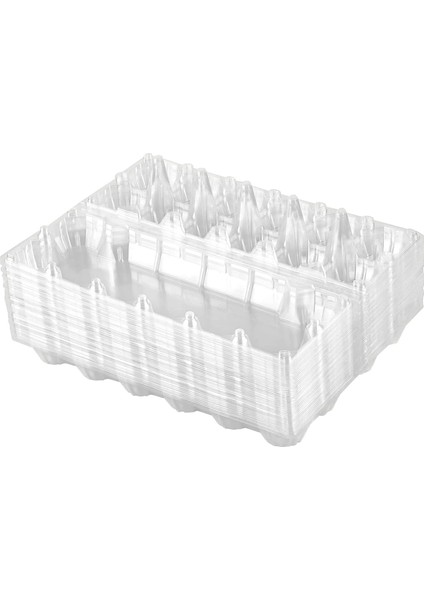 Aile Tavuk Pazarı Için 24 Adet Plastik Yumurta Kartonları - 12 Izgara (Yurt Dışından)