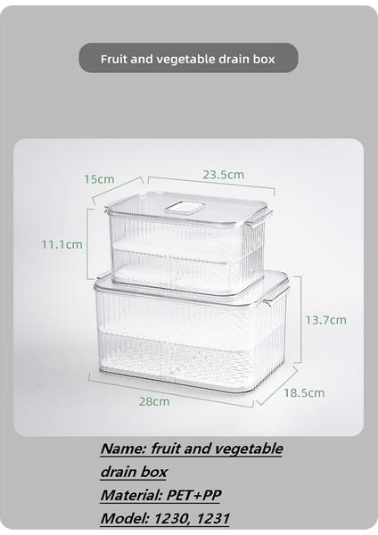 Meyve ve Sebzeler Için Buzdolabı Saklama Kapları Üretin Küçük (Yurt Dışından) modelleri