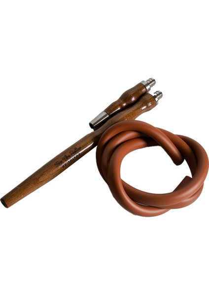 Wood Pipe Nargile Hortum Marpuç Silikon