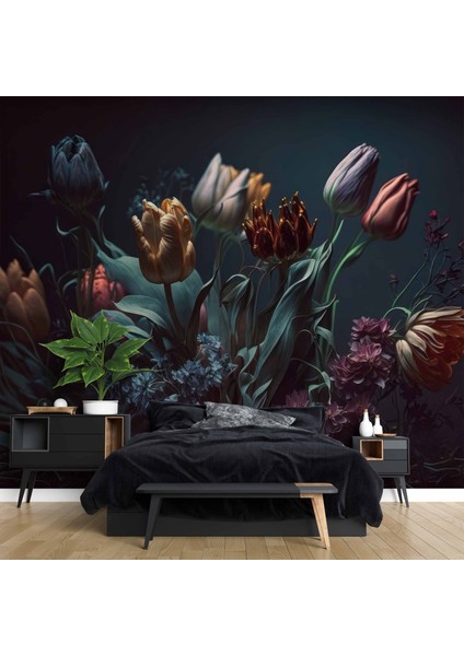 Karanlık Çiçek Temalı Duvar Kağıtları fiyatları