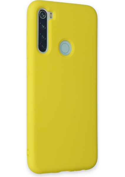 Denza Case Xiaomi Redmi Note 8 Kılıf Içi Kadife Lansman Kapak - Sarı