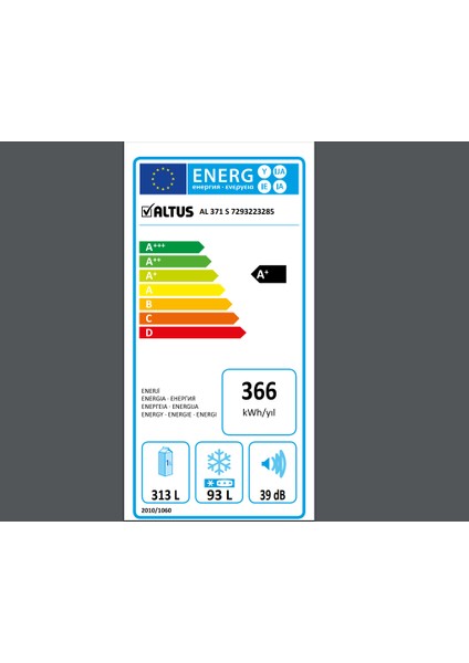 Al 371 Sne E Enerji Sınıfı 406L No Frost Buzdolabı indirimleri