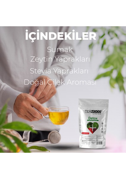 Şekersiz Bitki Çayı Detox Çayı 60 gr indirimleri