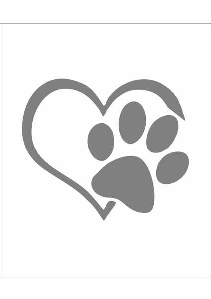 Pati Köpek Kedi Patisi Araba Oto Motosiklet Sticker 00436