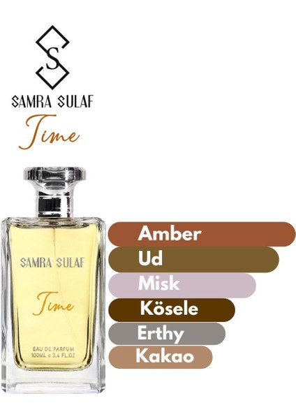 - Samra Sulaf Time Ud, Misk & Amber Parfüm 100 ml Erkek Parfümü