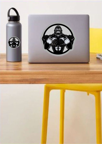 Goril Gym Hayvan Dambıl Araba Oto Motosiklet Karavan Sticker 00438 fiyatları