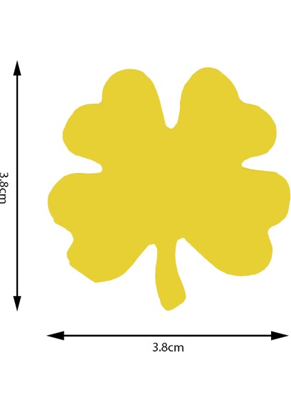 Şekilli Delgeç Yonca Yaprak 3.8 cm KM8815
