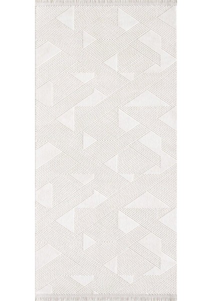 Samoa 02387A Krem Modern Çizgi Desen Halı