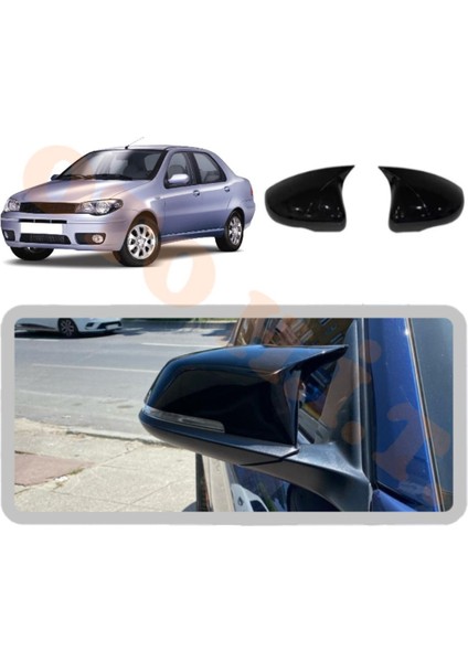 Fiat Albea 10-13 Yarasa Ayna Kapağı Batman Ayna Parlak Siyah Tam Uyum fiyatları