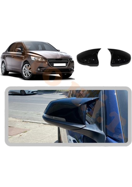 Peugeot 301 Yarasa Ayna Kapağı Batman Ayna Parlak Siyah Tam Uyum fiyatları