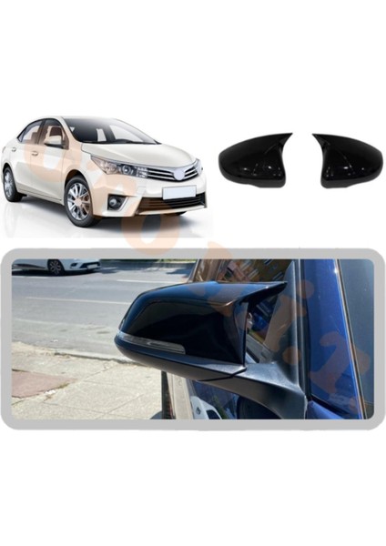 Toyota Corolla 13-15 Yarasa Ayna Kapağı Batman Ayna Parlak Siyah Tam Uyum fiyatları