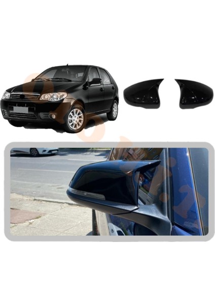 Fiat Palio 10-12 Yarasa Ayna Kapağı Batman Ayna Parlak Siyah Tam Uyum