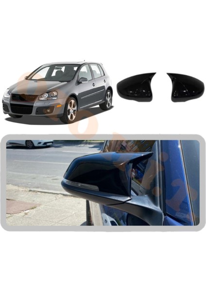 Volkswagen Golf 5 Yarasa Ayna Kapağı Batman Ayna Parlak Siyah Tam Uyum fiyatları