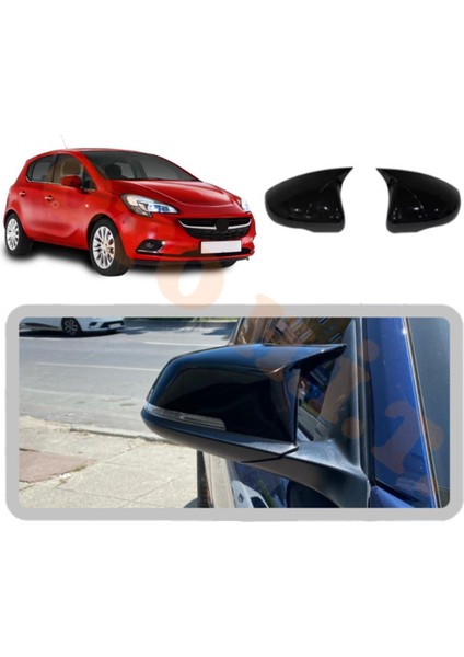 Opel Corsa E Yarasa Ayna Kapağı Batman Ayna Parlak Siyah Tam Uyum fiyatları