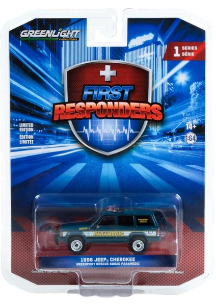 1:64 Fırst Responders 1998 Jeep Cherokee Greensport Nıp