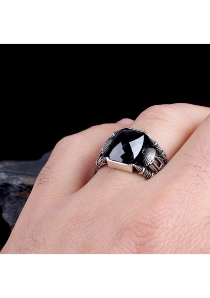 925 Ayar Gümüş Kubbe Minare Model Zirkon Taşlı Yüzük