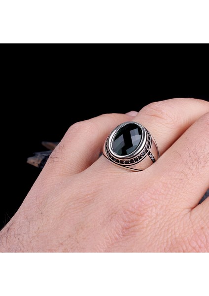 925 Ayar Gümüş Zirkon Mikro Taşlı Yüzük