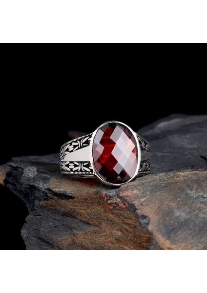 Zirkon Taşlı Kral Zincir Model 925 Ayar Gümüş Erkek Yüzük modelleri