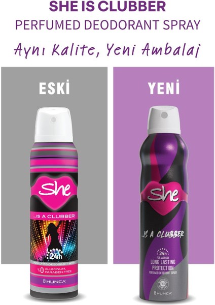 Clubber Kadın Deodorant (150 Ml)