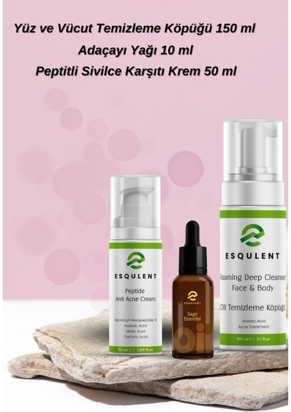 Sivilceli Ciltler Için Bakım Seti - 3 Ürün 1 Arada modelleri