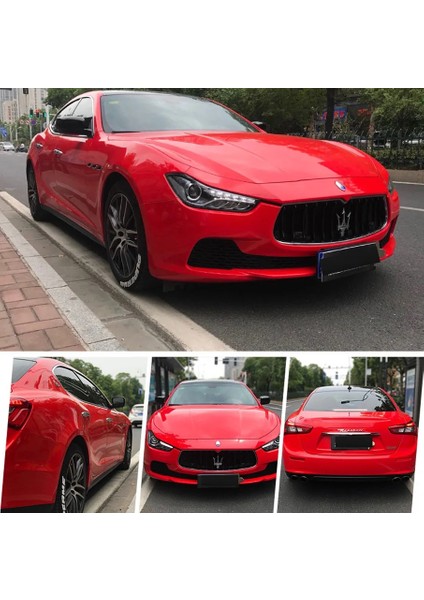 Kırmızı Renk Dayanıklı Araç Motor Mobilya Kaplama Folyosu (126CMX2Metre)