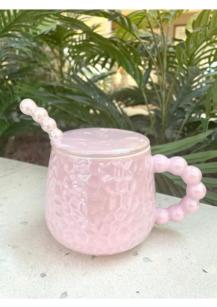 Inci Kupa Mug Lila-Kupa Kapak ve Kaşık