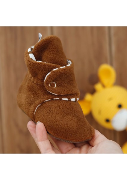 Polar Bebek Pandufu, Kaydırmaz Taban, Organik Pamuk Astarlı, İlk Adım Ev Patiği, Taba fırsatları