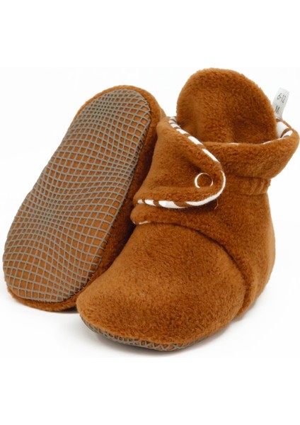 Polar Bebek Pandufu, Kaydırmaz Taban, Organik Pamuk Astarlı, İlk Adım Ev Patiği, Taba