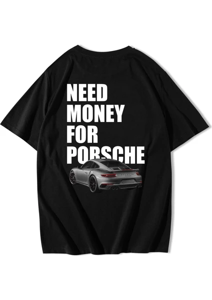 BRZ Collection Unisex Oversize Need Money For Porsche T-Shirt