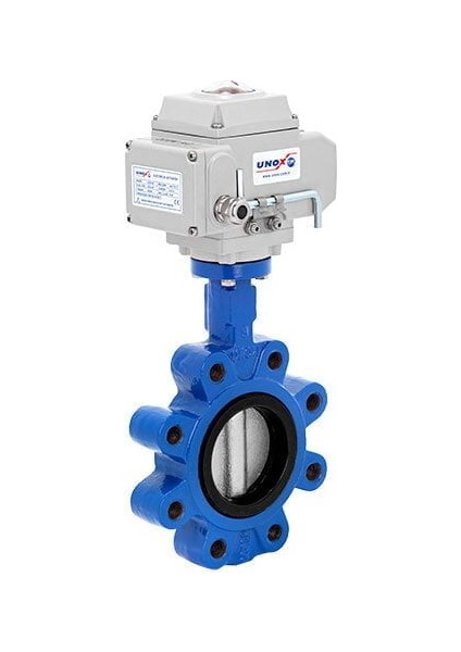 DN80-3" Lug Tip 220 V Ac Elektrikli Aktüatörlü Kelebek Vana Nikel Klape