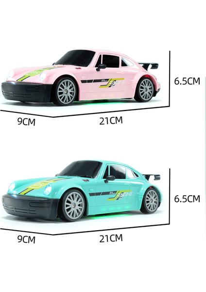 Rc Araba 2.4g 15 Km/saat 1/24 Dört Tekerlekli Yüksek Hızlı Sürücü Drift Arabalar Simüle Yarış Oyuncakları Pembe (Yurt Dışından)
