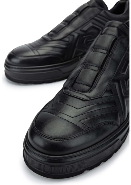 Erkek Deri Siyah Casual Ayakkabı 664 C45002 Erk Ayk Sk24-25 Nero fırsatları