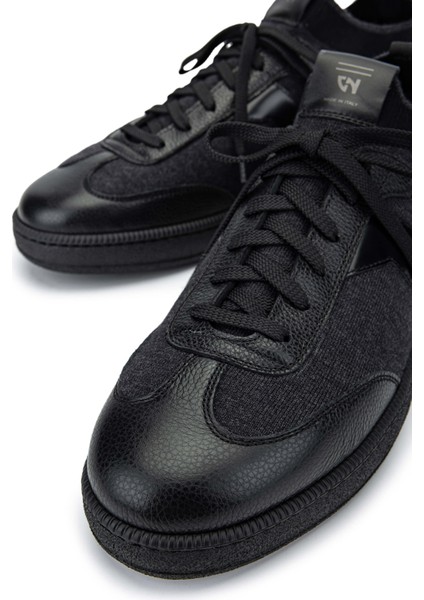 Erkek Hakiki Deri Siyah Casual Ayakkabı 664 44516B Erk Ayk SK24-25 Nero fırsatları