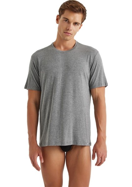 Silver Kısa Kol Gri T-Shirt C6T0N3O9 modelleri