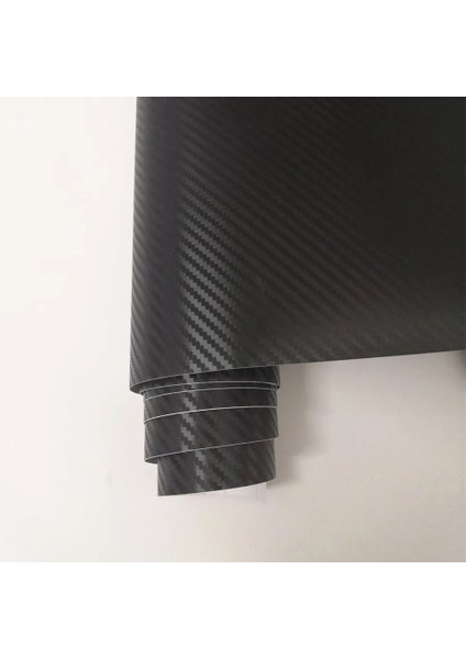 3D Siyah Tırtıklı Desen Hava Kanallı Dayanıklı Karbon Folyo (152CM x 2 Metre)