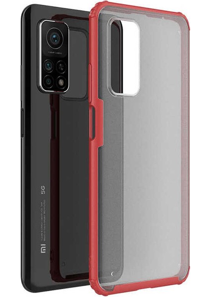 Xiaomi Mi 10T 5g Kılıf Zore Volks Kapak-Kırmızı