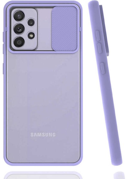 Galaxy A52 Kılıf Zore Lensi Kapak-Lila