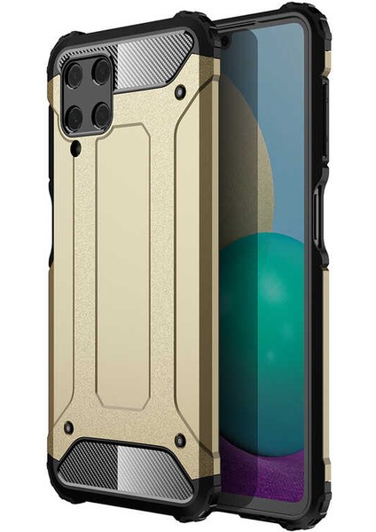 Galaxy A22 4g Kılıf Zore Crash Silikon Kapak-Gold