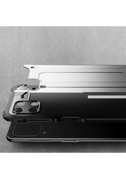 Galaxy A22 4g Kılıf Zore Crash Silikon Kapak-Gold