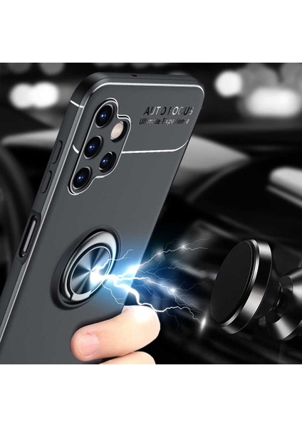 Galaxy A13 4g Kılıf Zore Ravel Silikon Kapak-Siyah