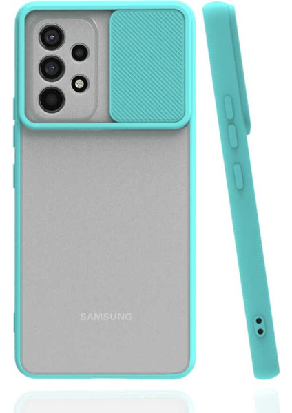 Galaxy A53 5g Kılıf Zore Lensi Kapak-Turkuaz
