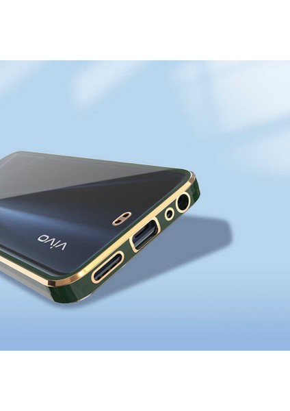Vivo Y11S Kılıf Zore Voit Clear Kapak-Yeşil indirimleri
